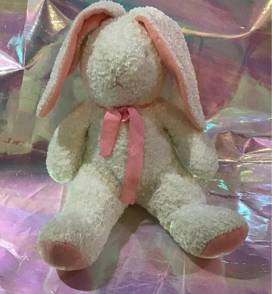 Baby's First Bunny Rabbit white & Pink - I Bought a Yard Sale