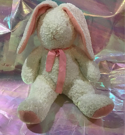 Baby's First Bunny Rabbit white & Pink - I Bought a Yard Sale