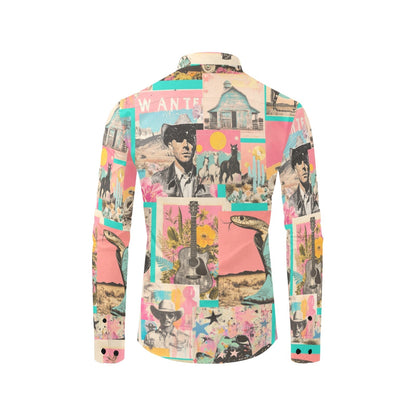 Baha Ranch Pop Western Collage Unisex Button Up Shirt - I Bought a Yard Sale