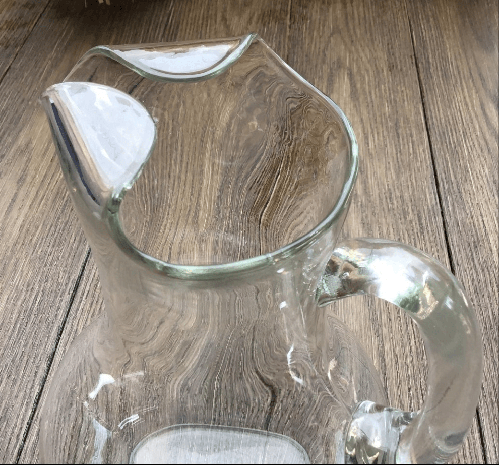 Beautiful Glass Clear Crystal Pitcher 10 3/4" - I Bought a Yard Sale