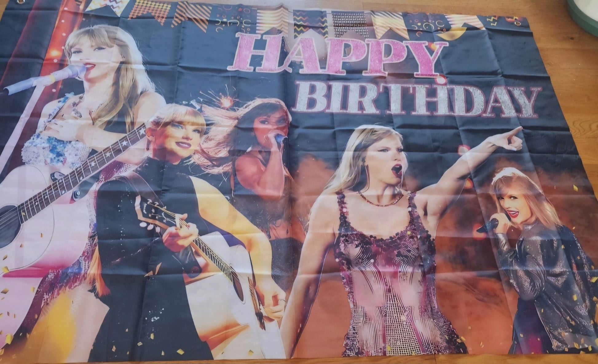 Big Taylor Swift Happy Birthday Banner - I Bought a Yard Sale