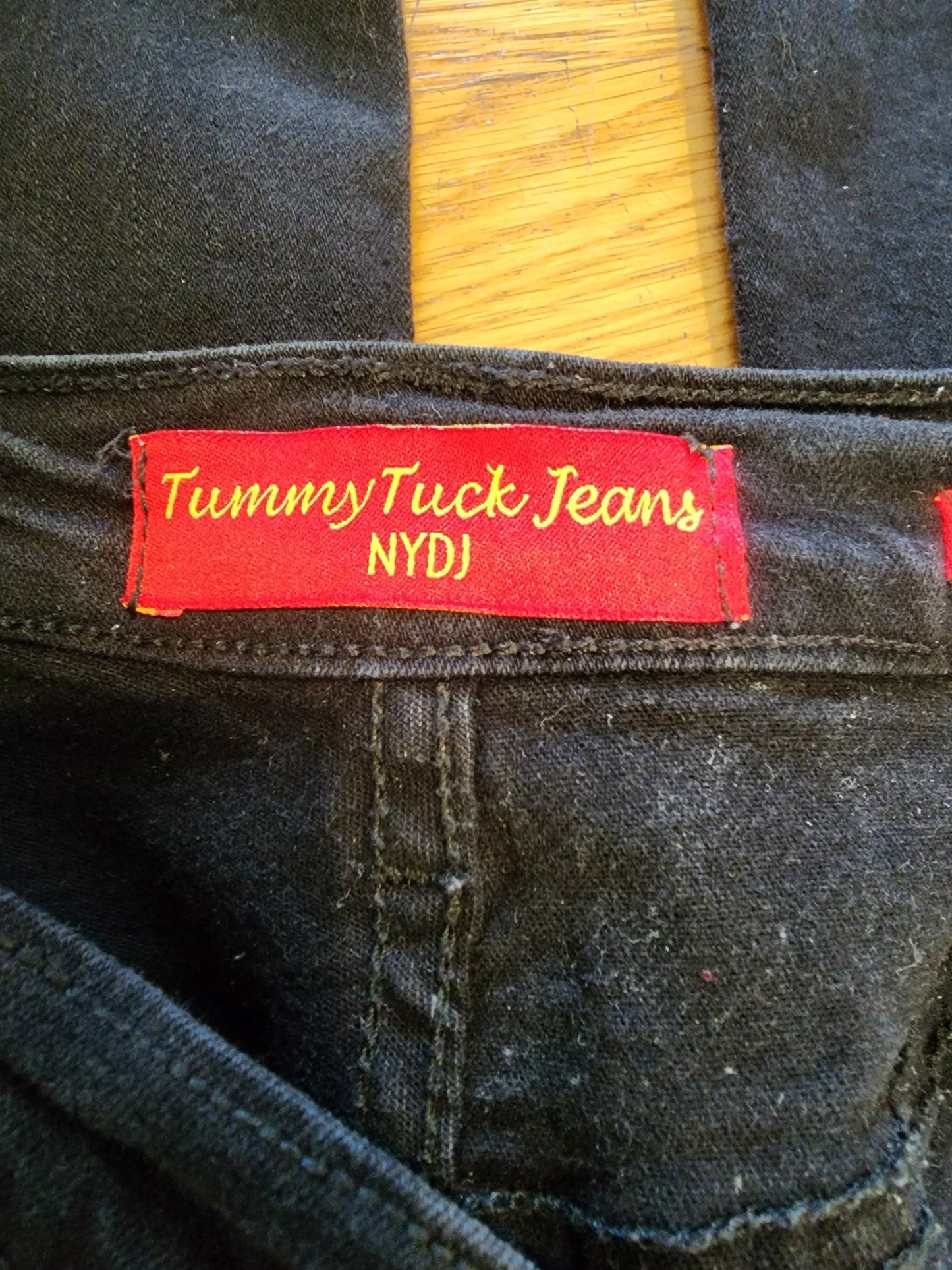 Black Jeans with diamond like studs 6 by NYDJ tummy tuck Jeans - I Bought a Yard Sale