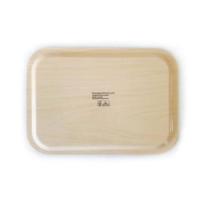 Bloom in Blue Tray | wood and melamine | 17" x 13" | Sweetgum - I Bought a Yard Sale