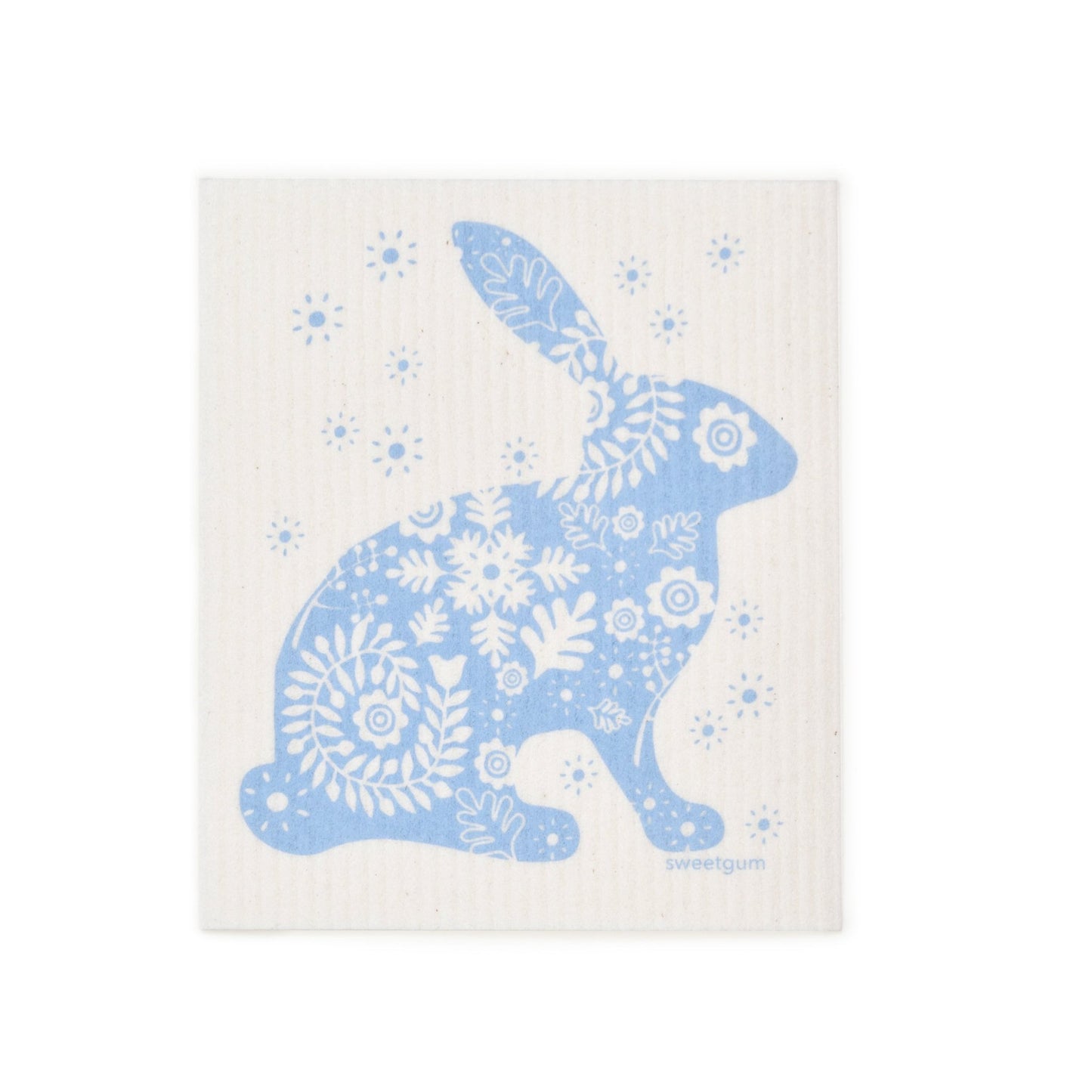 Blue Bunny Swedish Dishcloth - I Bought a Yard Sale