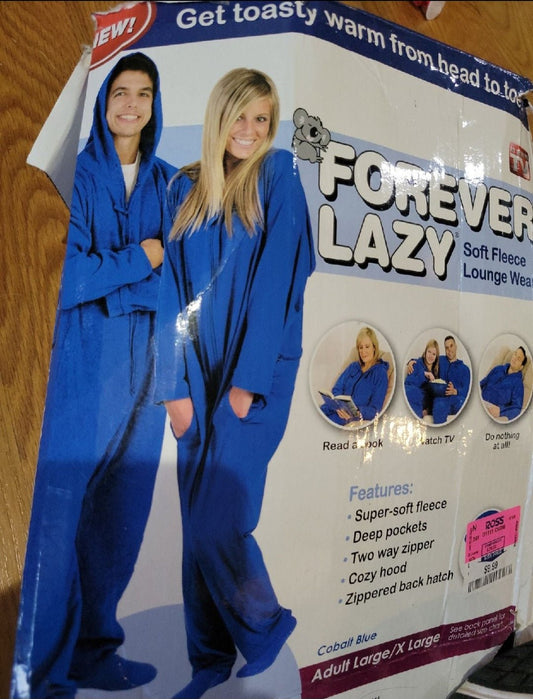 Blue Soft Fleece snuggle Loungewear L/XL - I Bought a Yard Sale
