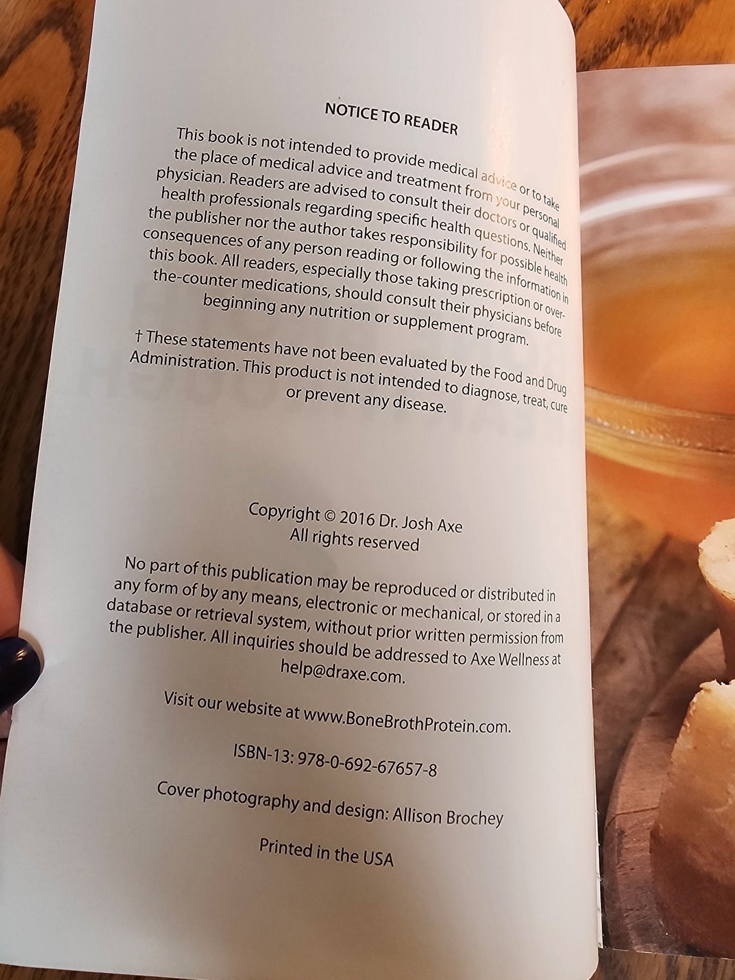 Bone Broth Breakthrough by Dr. Josh Axe | Gut Health Metabolism Weight Loss cook book - I Bought a Yard Sale