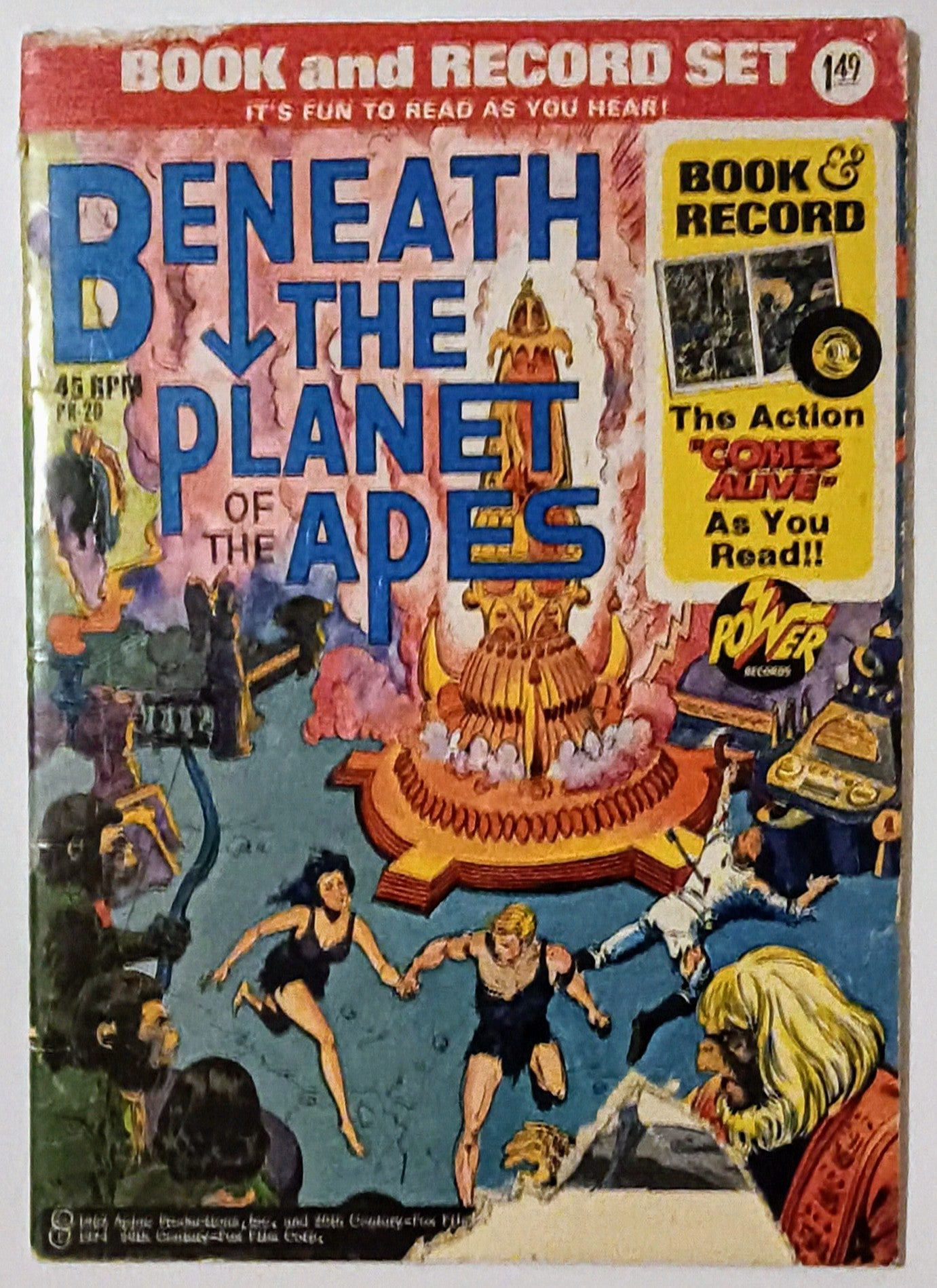 Book and Record Set: Beneath The Planet of the Apes - I Bought a Yard Sale