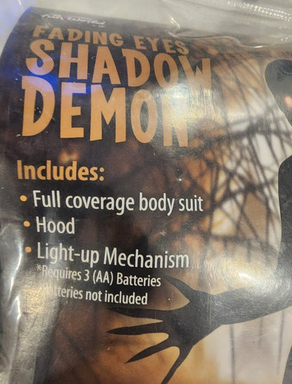 Boys Fading Eyes Shadow Demon XL 14/16 Lights Up!, Halloween costume - I Bought a Yard Sale