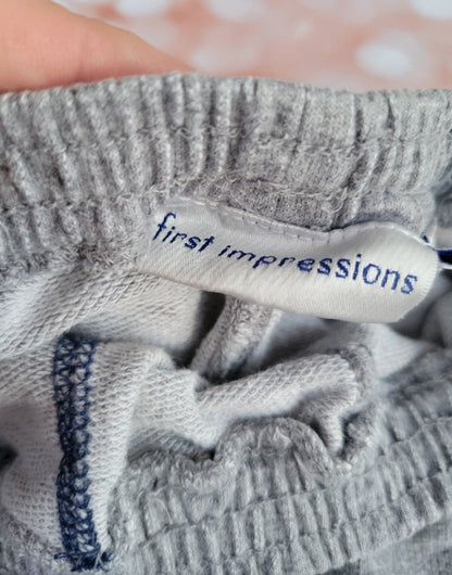 Boys First Impression gray pants blue trim 24m - I Bought a Yard Sale