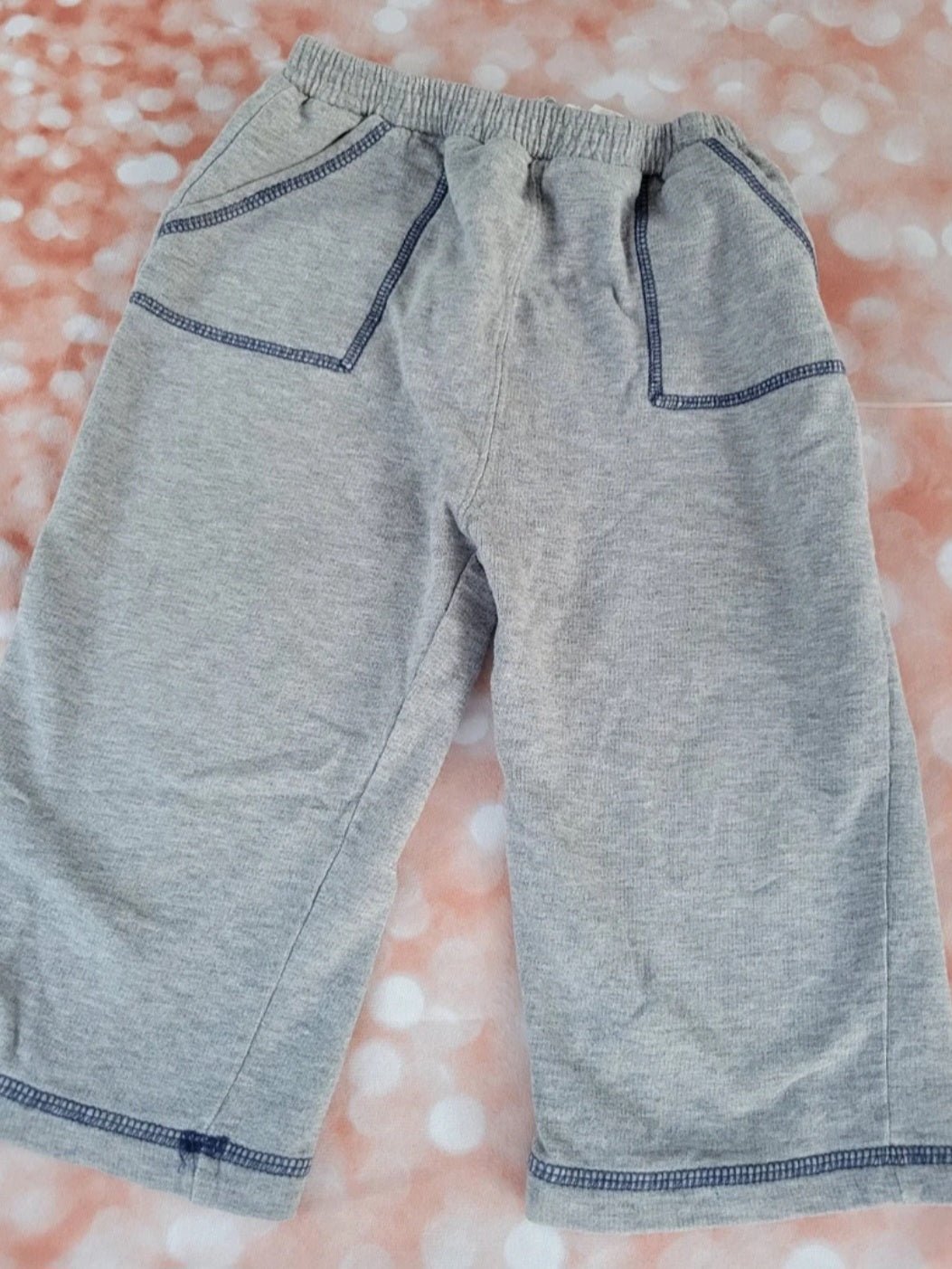Boys First Impression gray pants blue trim 24m - I Bought a Yard Sale