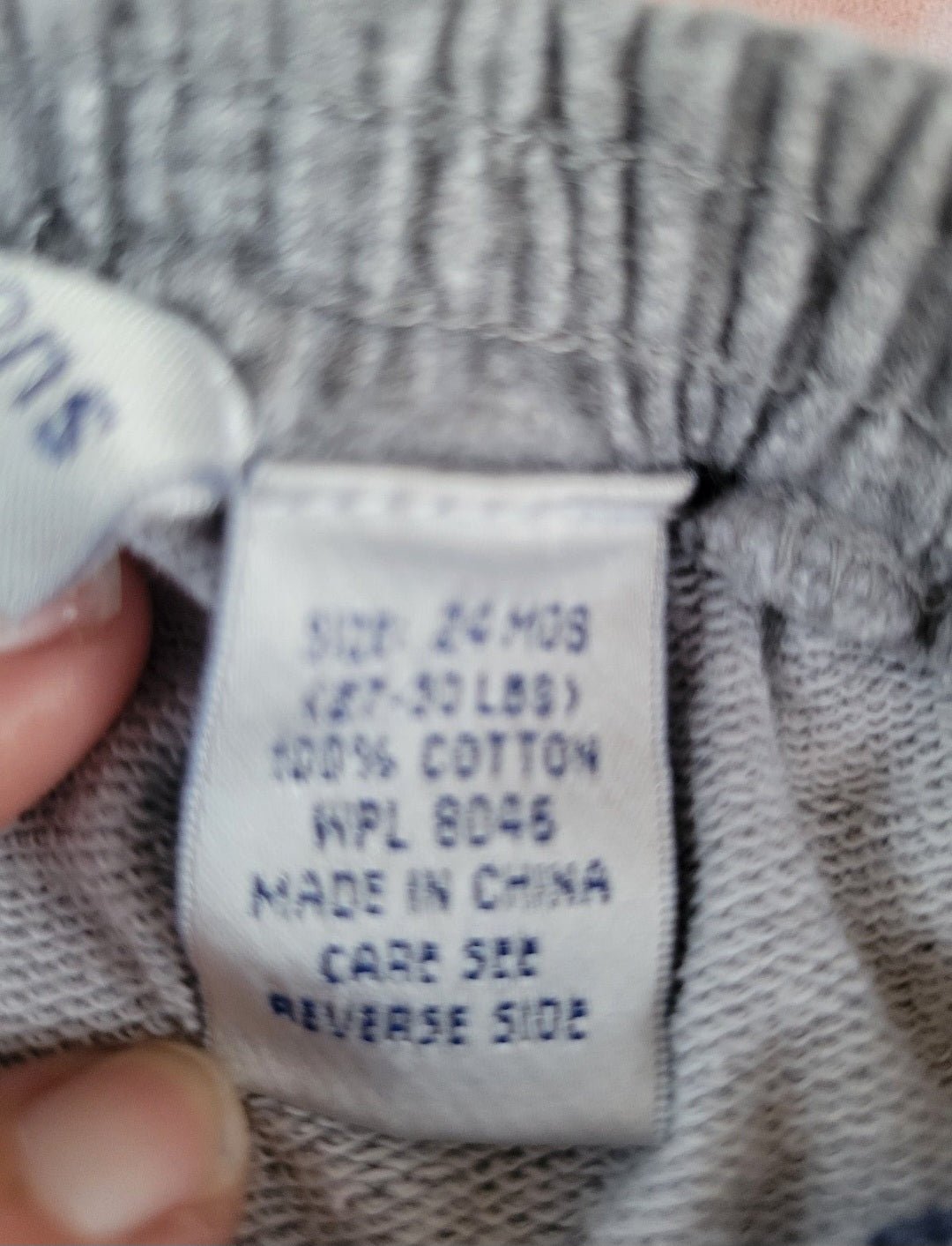 Boys First Impression gray pants blue trim 24m - I Bought a Yard Sale