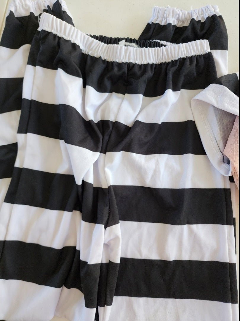 Boy's Prisoner Convict Tattoo Sleeves Child Size M Halloween Costume - I Bought a Yard Sale
