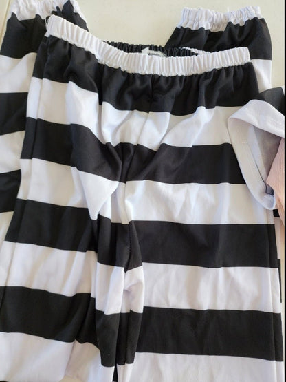 Boy's Prisoner Convict Tattoo Sleeves Child Size M Halloween Costume - I Bought a Yard Sale