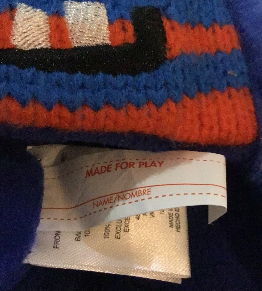 Boys warm Blue Monster Hat very soft 12 - 24m - I Bought a Yard Sale