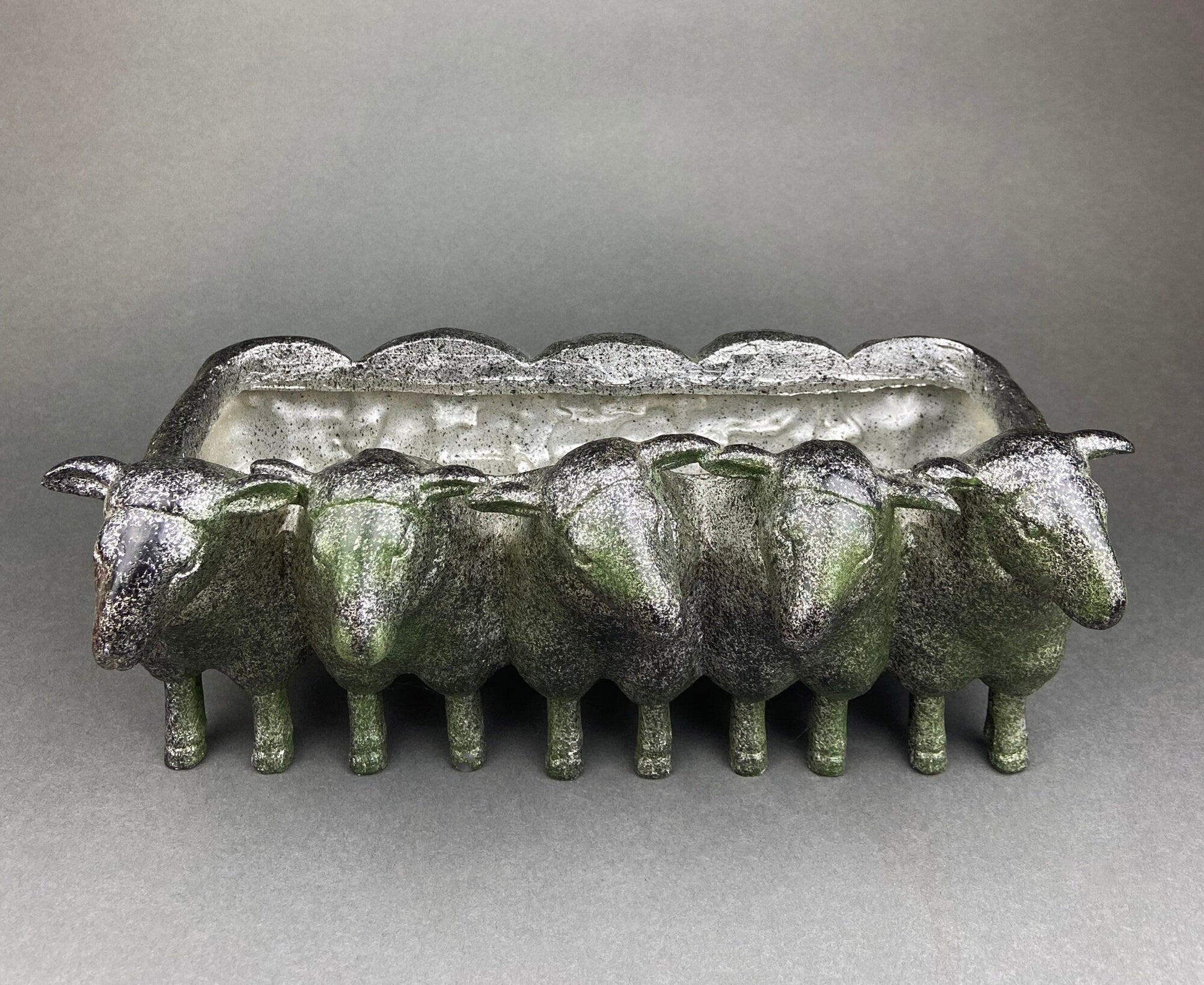 Brass Planter Shaped like Swan. Bird Shaped Herb Planter. Green House Decor. Window Sill Decor. - I Bought a Yard Sale