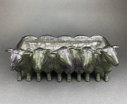 Brass Planter Shaped like Swan. Bird Shaped Herb Planter. Green House Decor. Window Sill Decor. - I Bought a Yard Sale