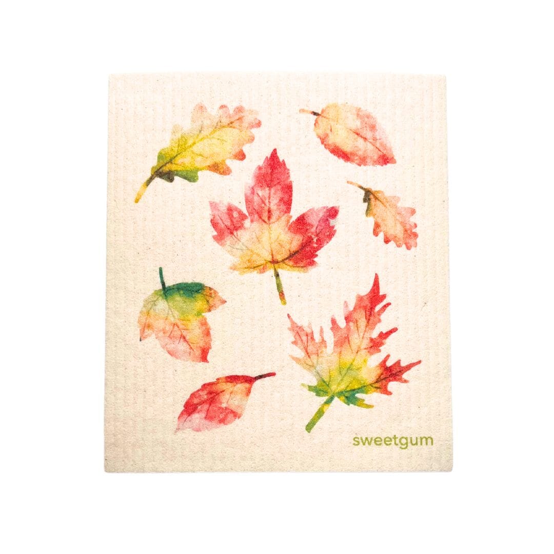 Bundle of 3 Swedish Dishcloths | Autumn Leaves, Orange Flowers, Pumpkins & Gourds - I Bought a Yard Sale