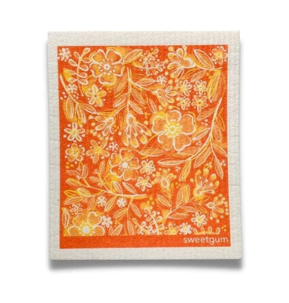 Bundle of 3 Swedish Dishcloths | Autumn Leaves, Orange Flowers, Pumpkins & Gourds - I Bought a Yard Sale