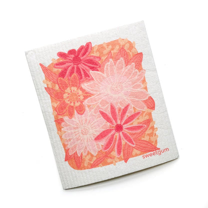 Bundle of 3 Swedish Dishcloths | Pink Flowers & Hummingbird - I Bought a Yard Sale