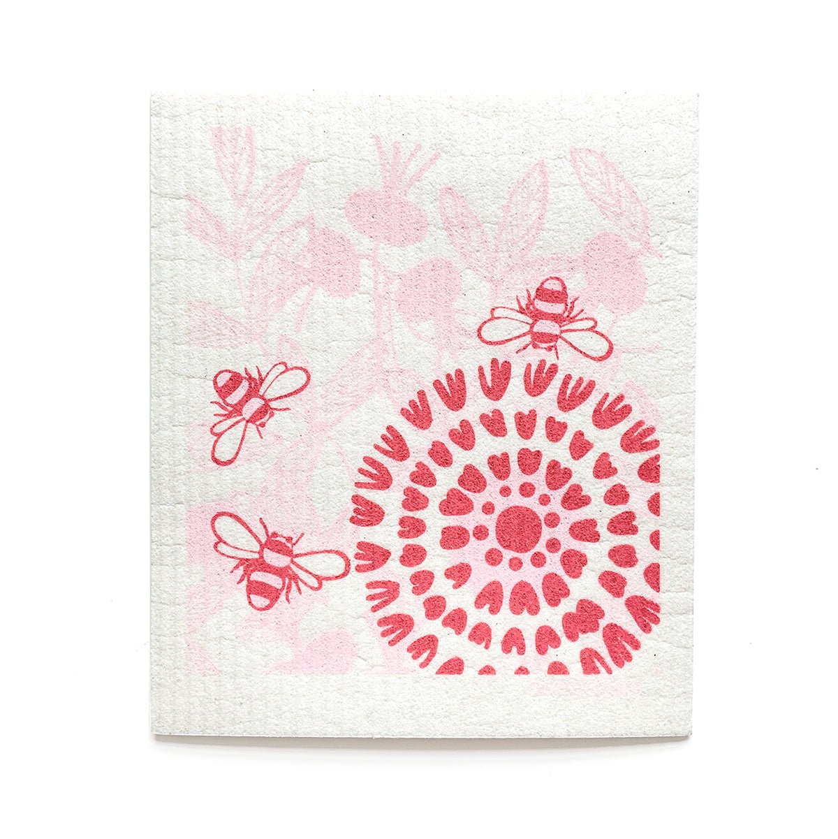 Bundle of 3 Swedish Dishcloths | Pink Flowers & Hummingbird - I Bought a Yard Sale