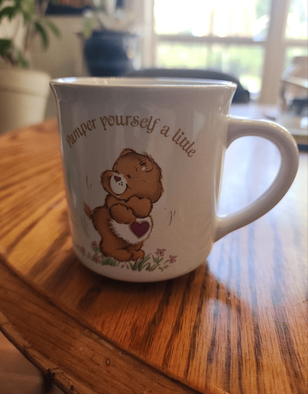 Care Bear Mug Pamper Yourself A Little American Greetings Stoneware Vintage 1983 - I Bought a Yard Sale