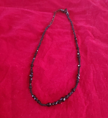 Carolina Herrera Necklace with lustrous black glass beads - I Bought a Yard Sale