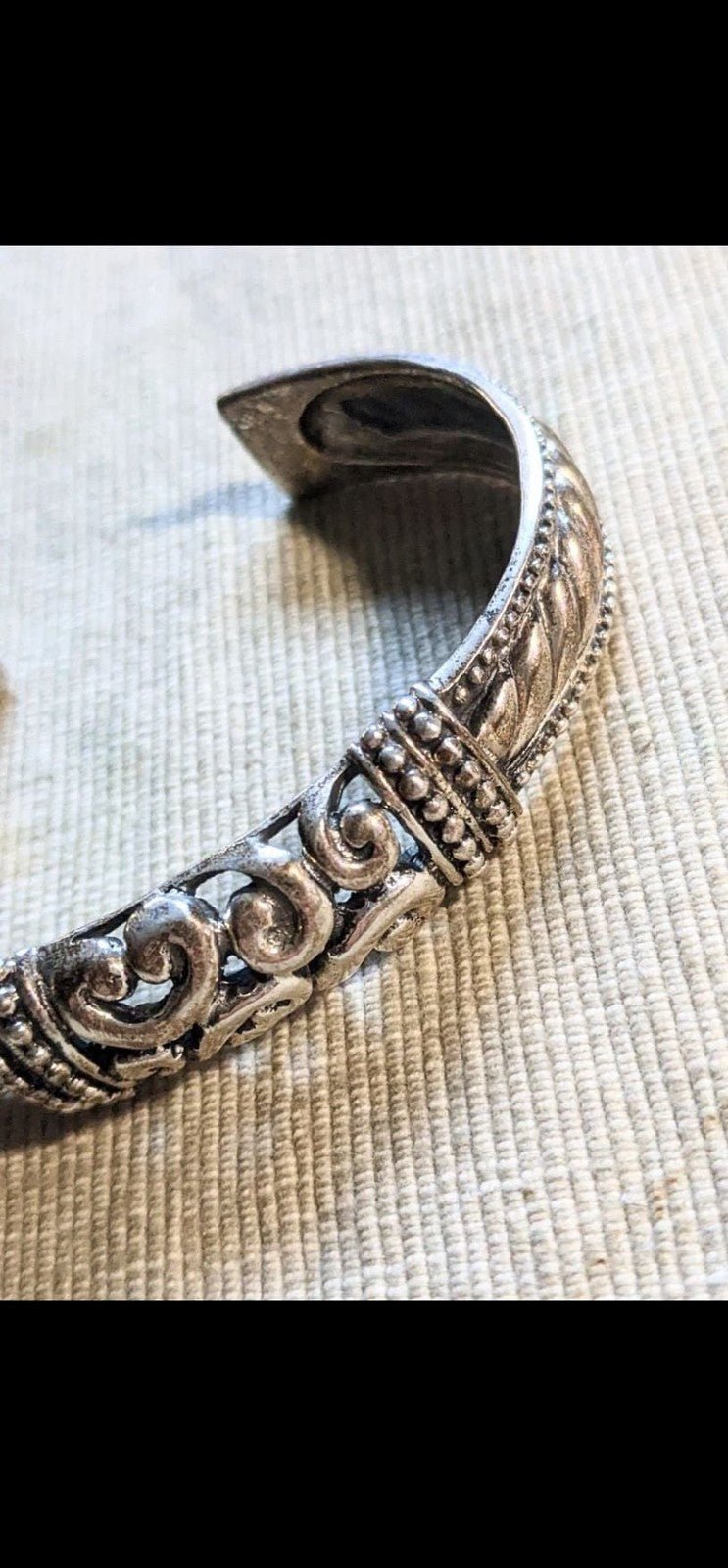 Carolyn Pollack Relios Sterling Silver 925 Scroll Filigree Cuff Bracelet - I Bought a Yard Sale
