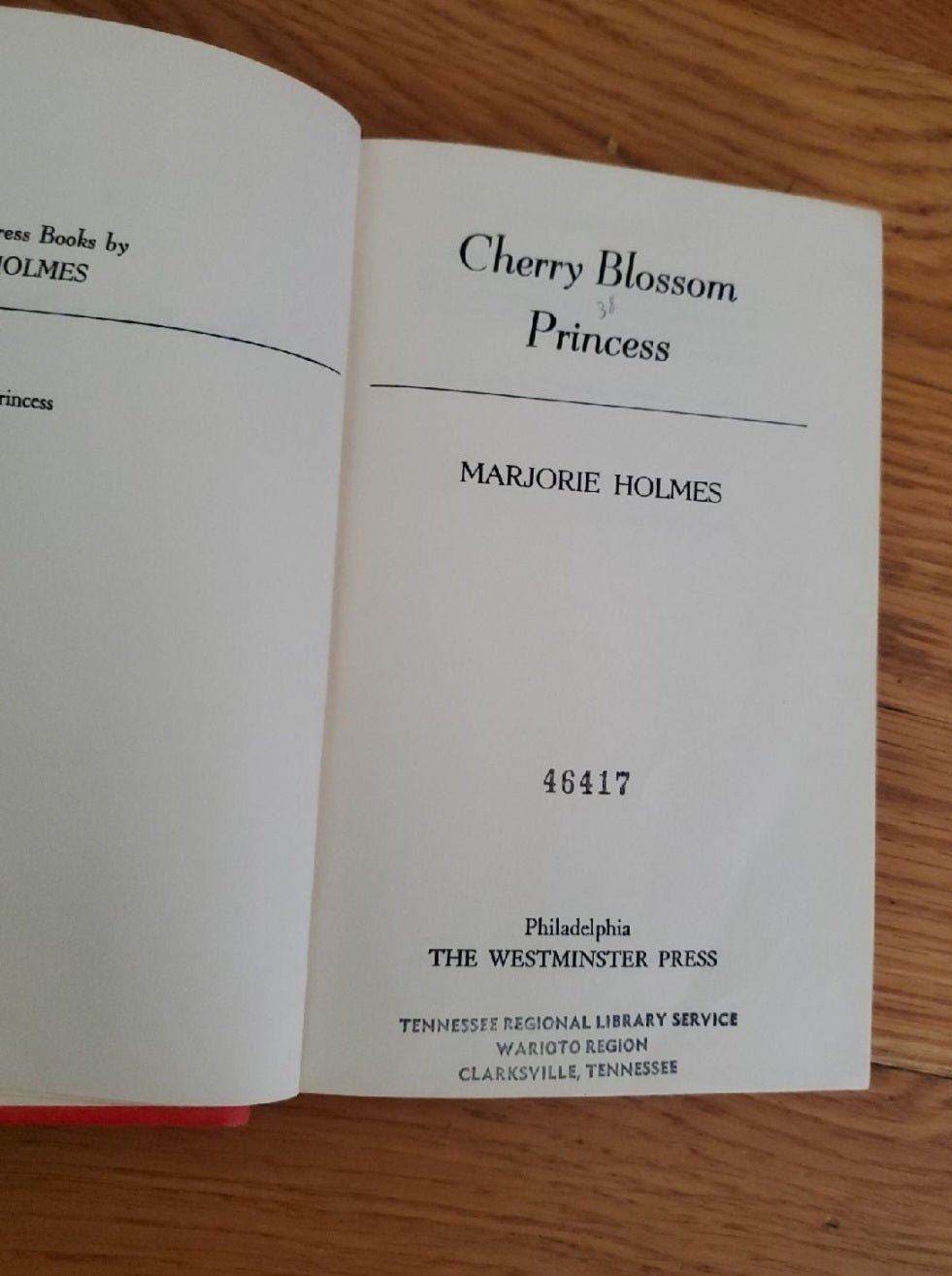 Cherry Blossom Princess by M. Holmes Vintage book - I Bought a Yard Sale