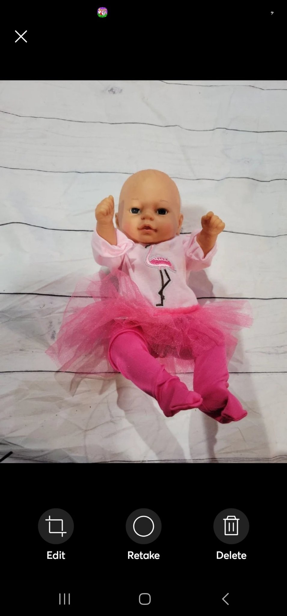 Cititoy Reborn Girl 14" Baby Doll 1994 anomatically correct w/ pink Flamingo outfit - I Bought a Yard Sale