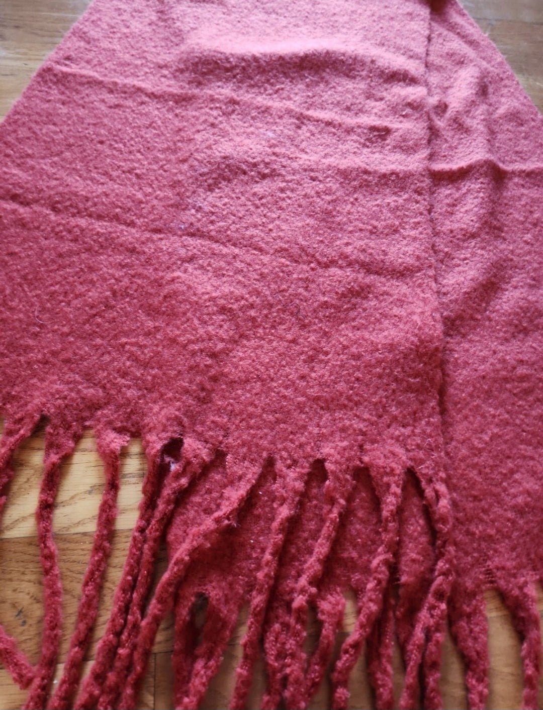 Cozy Rust - Colored Blanket Scarf - I Bought a Yard Sale