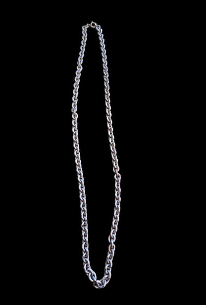 Designer by Crown Trifari, necklace, double link silver tone 38 inches. - I Bought a Yard Sale