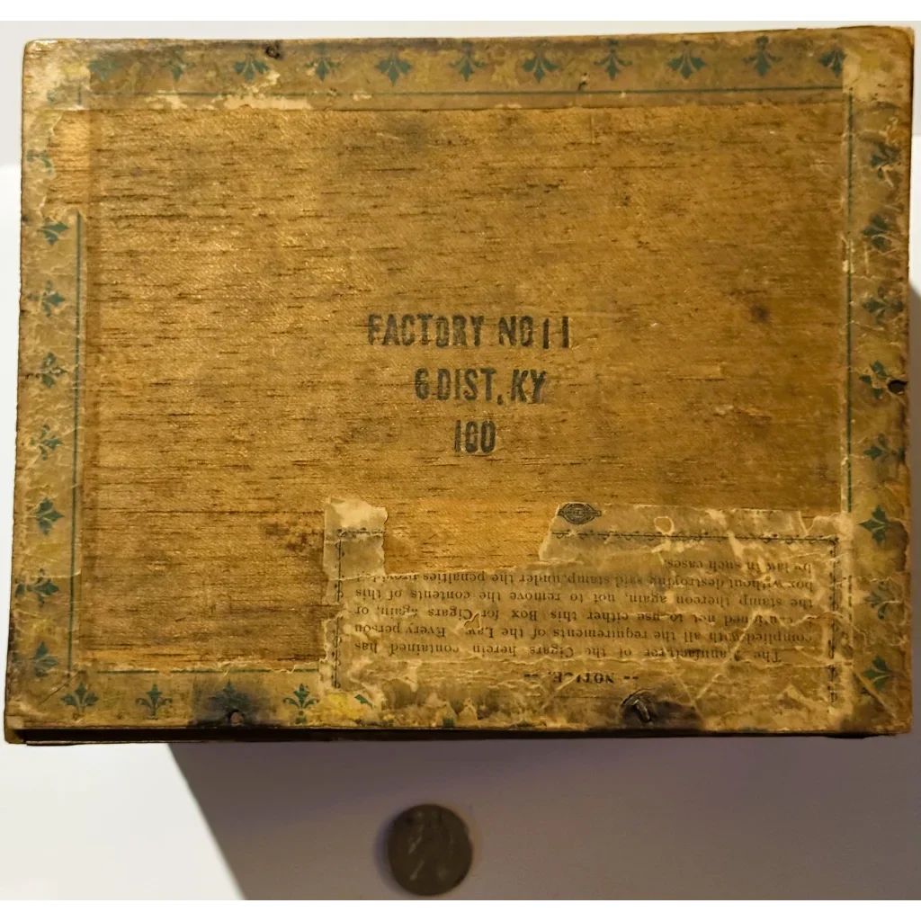 Antique Renter's Special Cigar Box 🗃️ | Louisville Kentucky Factory No. 11 | CMIU Union Label | 1900s