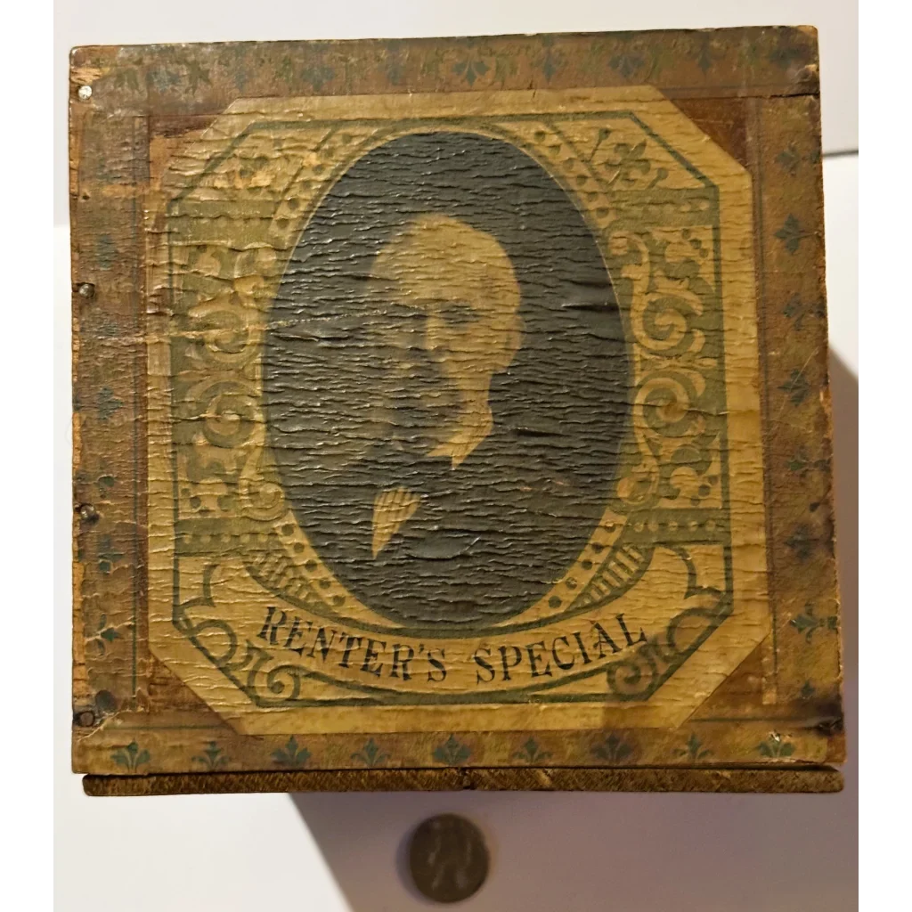 Antique Renter's Special Cigar Box 🗃️ | Louisville Kentucky Factory No. 11 | CMIU Union Label | 1900s