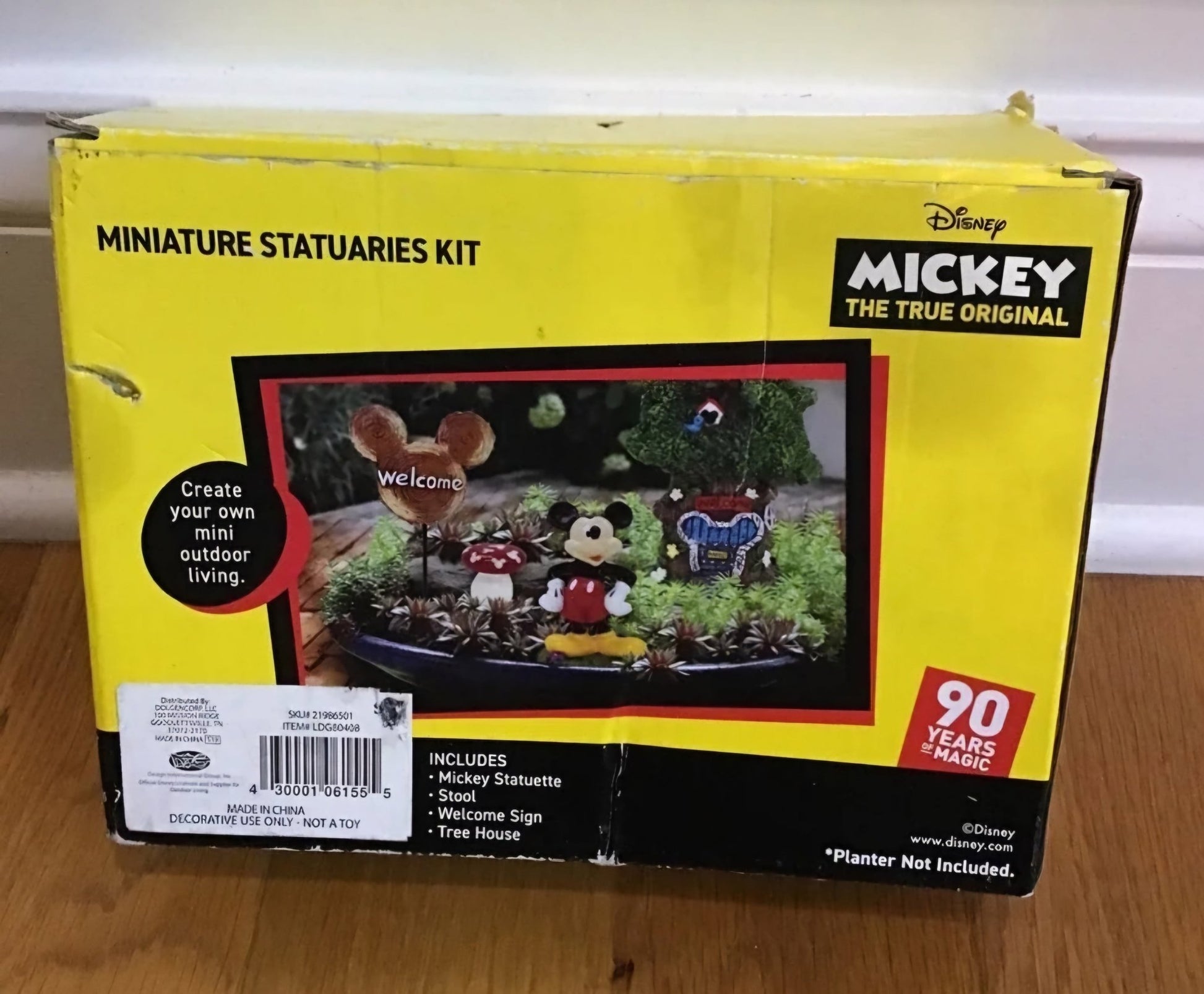 Disney Mickey Mouse 90th birthday miniature statue kit planters terrarium NIB - I Bought a Yard Sale