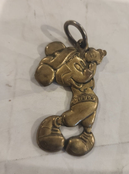 Disney Mickey Mouse Brass Charm 2" - I Bought a Yard Sale