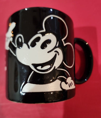 Disney Mickey Mouse Coffee Mug Sleek Black & White Design - I Bought a Yard Sale