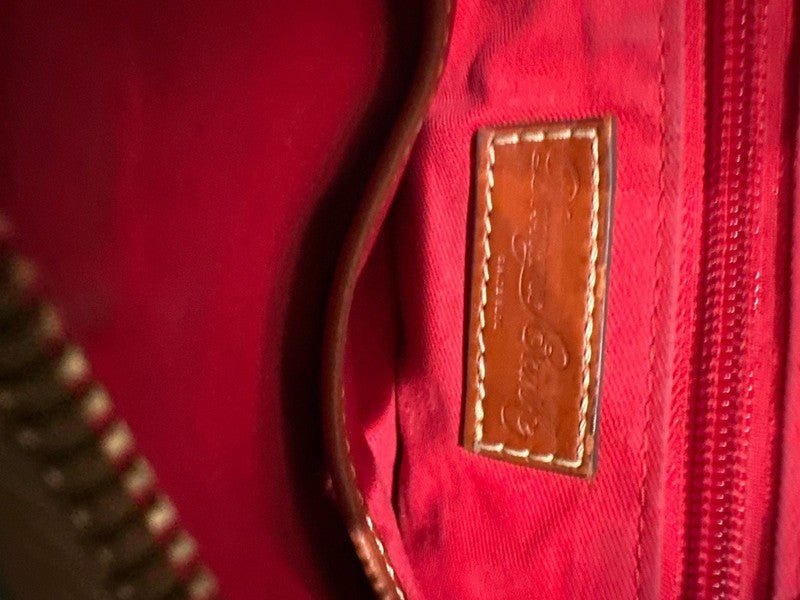 Dooney & Bourke Pebble Grain Leather Ginger Crossbody Bag in Aqua - I Bought a Yard Sale