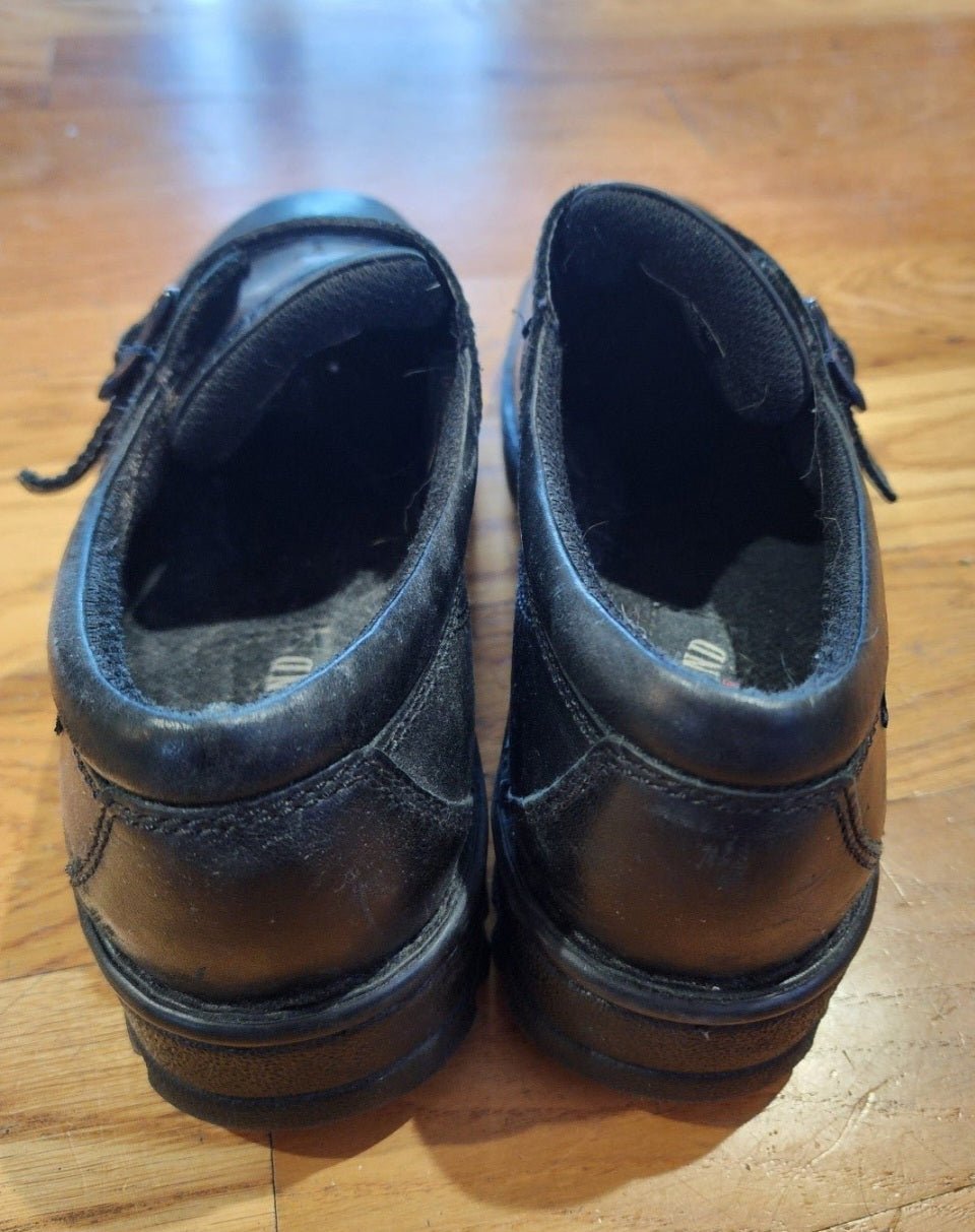 Eastland Syracuse Side Buckle Black Leather Comfort Women's Shoes Size 10W - I Bought a Yard Sale