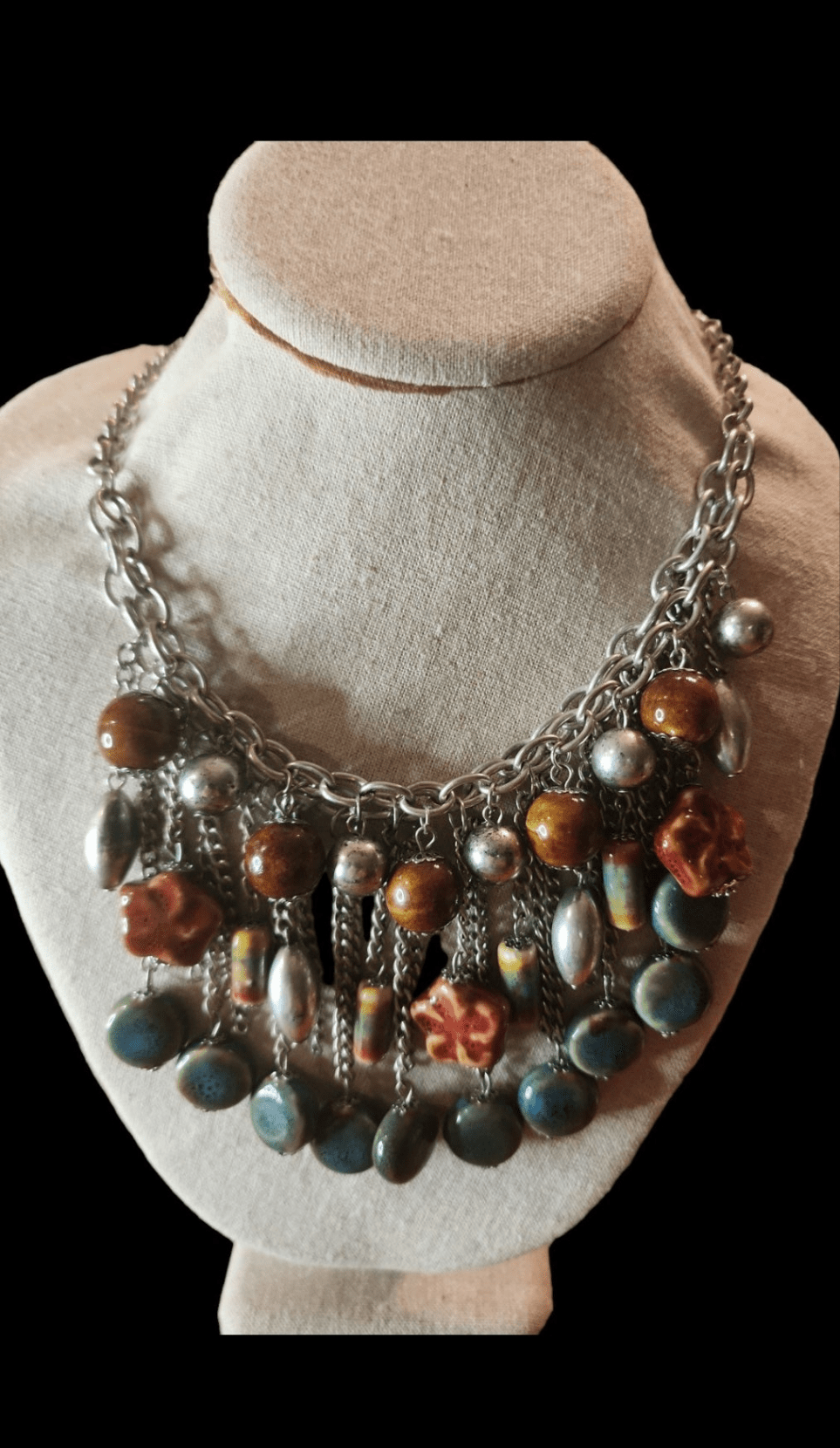 EL Statement Piece Bead Necklace - I Bought a Yard Sale