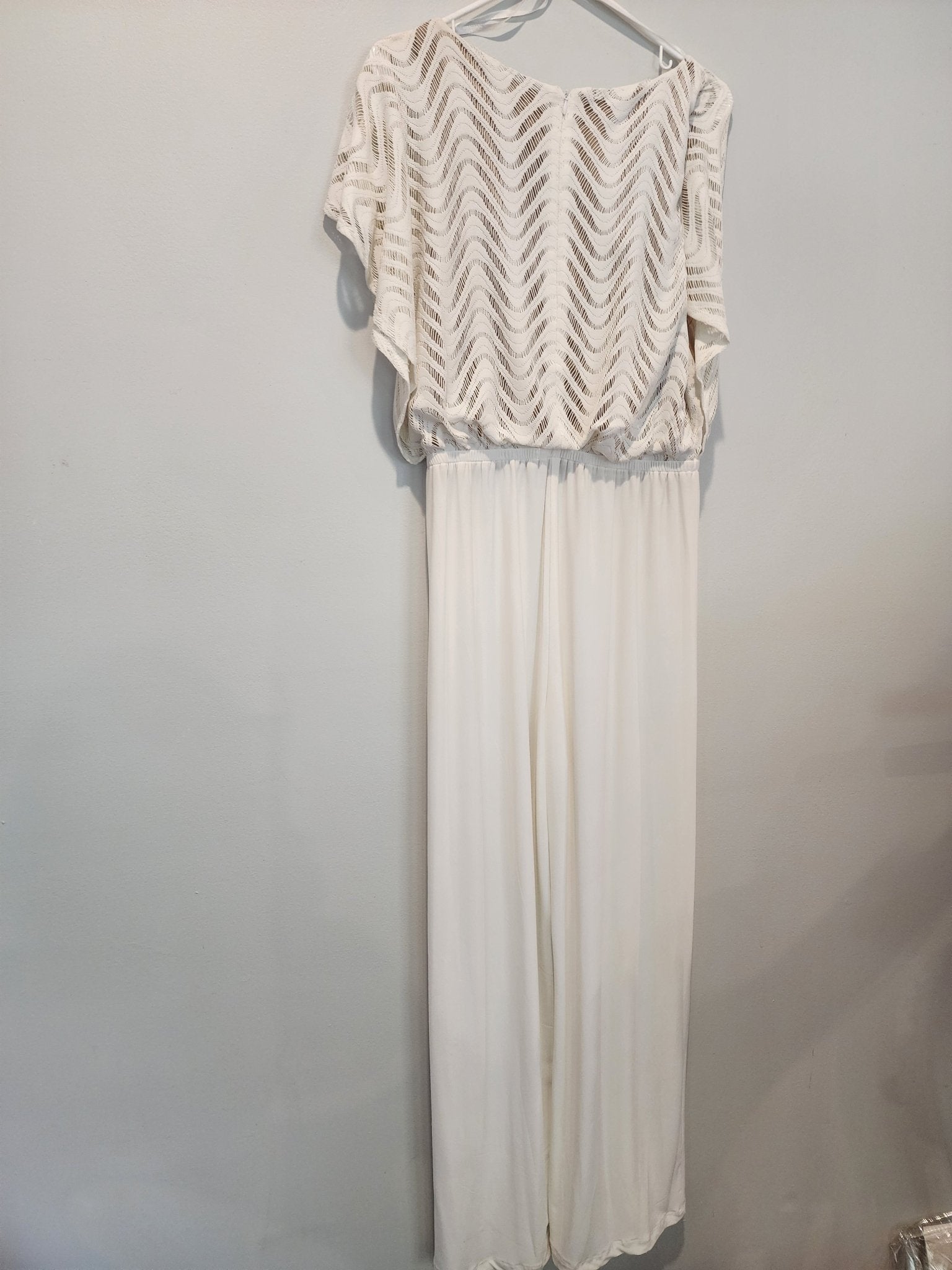 Emma & Michele Pants Jumpsuit For Women M Ivory - I Bought a Yard Sale
