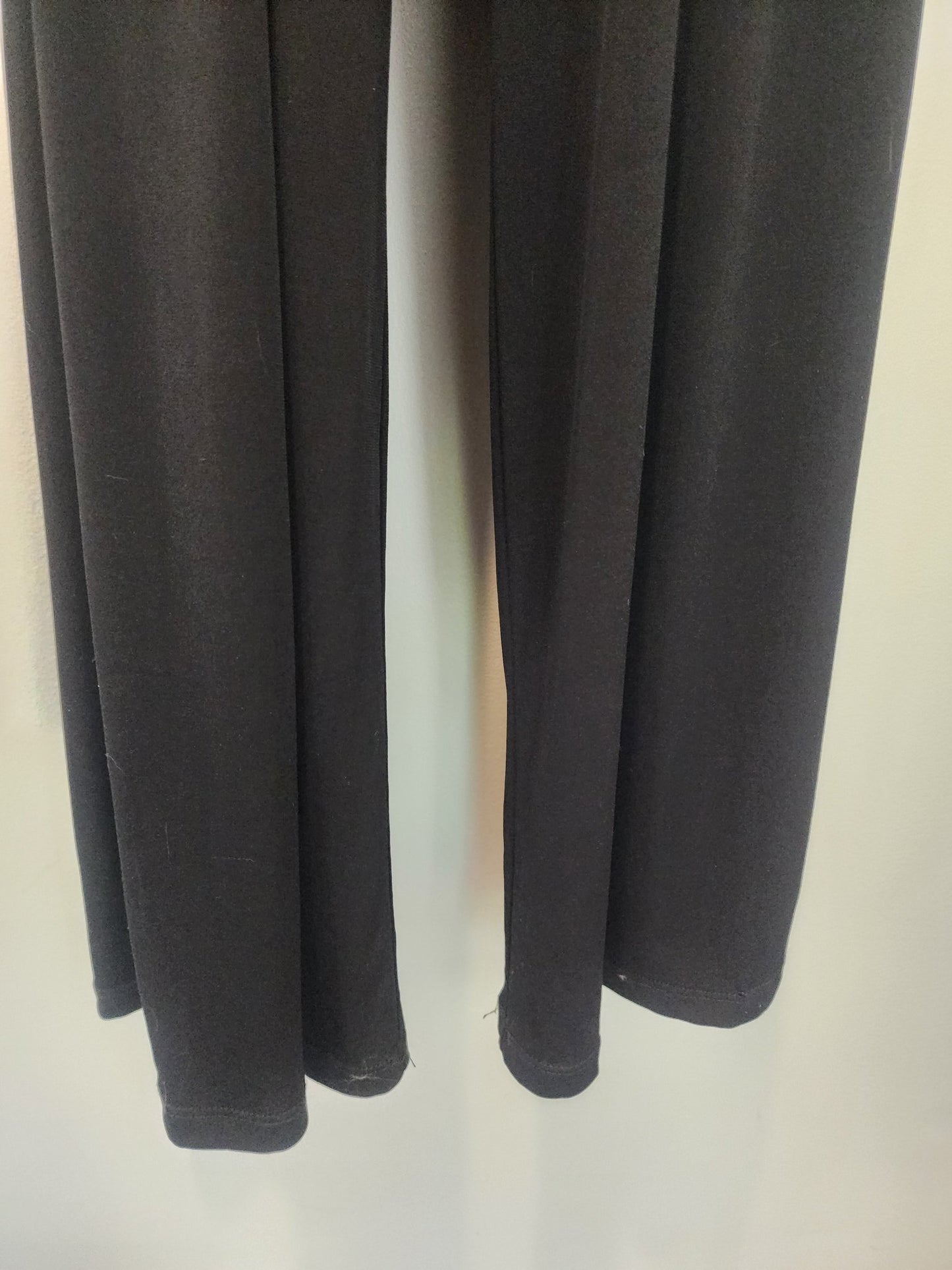 Espesso Women's Sleeveless Jumpsuit Pants Black with Gold Zipper Size M - I Bought a Yard Sale