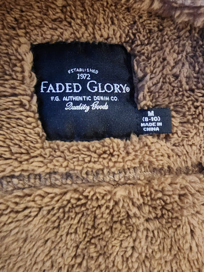 Faded Glory Leopard print Fleece Jacket M - I Bought a Yard Sale