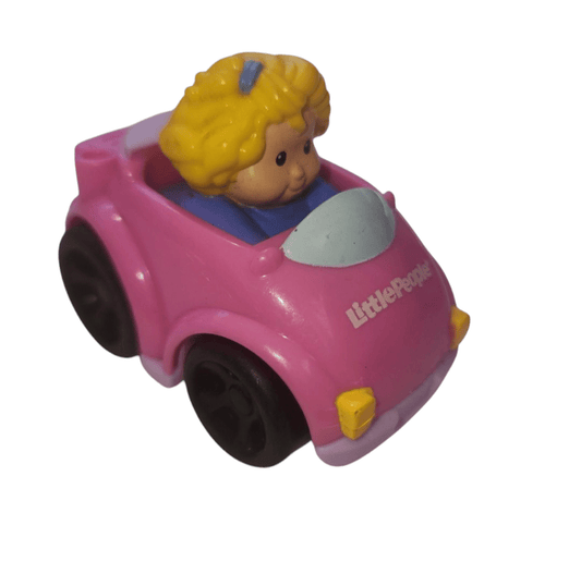 Fisher Price Little People Sarah Lynn Pink Car - I Bought a Yard Sale