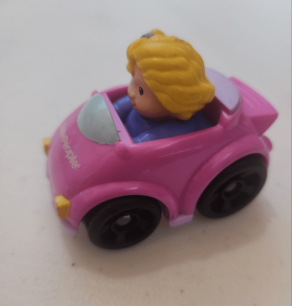 Fisher Price Little People Sarah Lynn Pink Car - I Bought a Yard Sale