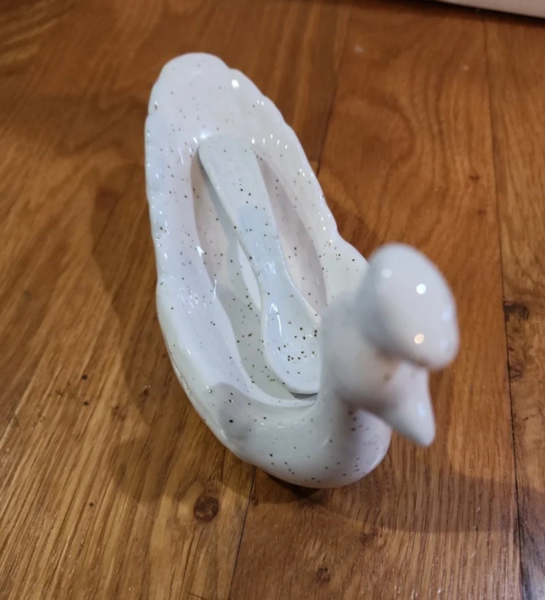 Four Floor 9 Peacock Dipping Bowls with Spoon - I Bought a Yard Sale