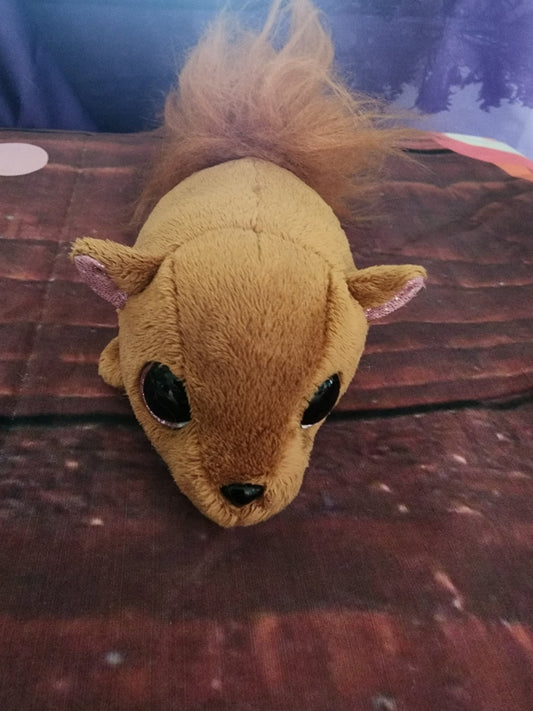 Fuzzee Tails squirrel Plush Nutty New 4" Furry Tail - I Bought a Yard Sale
