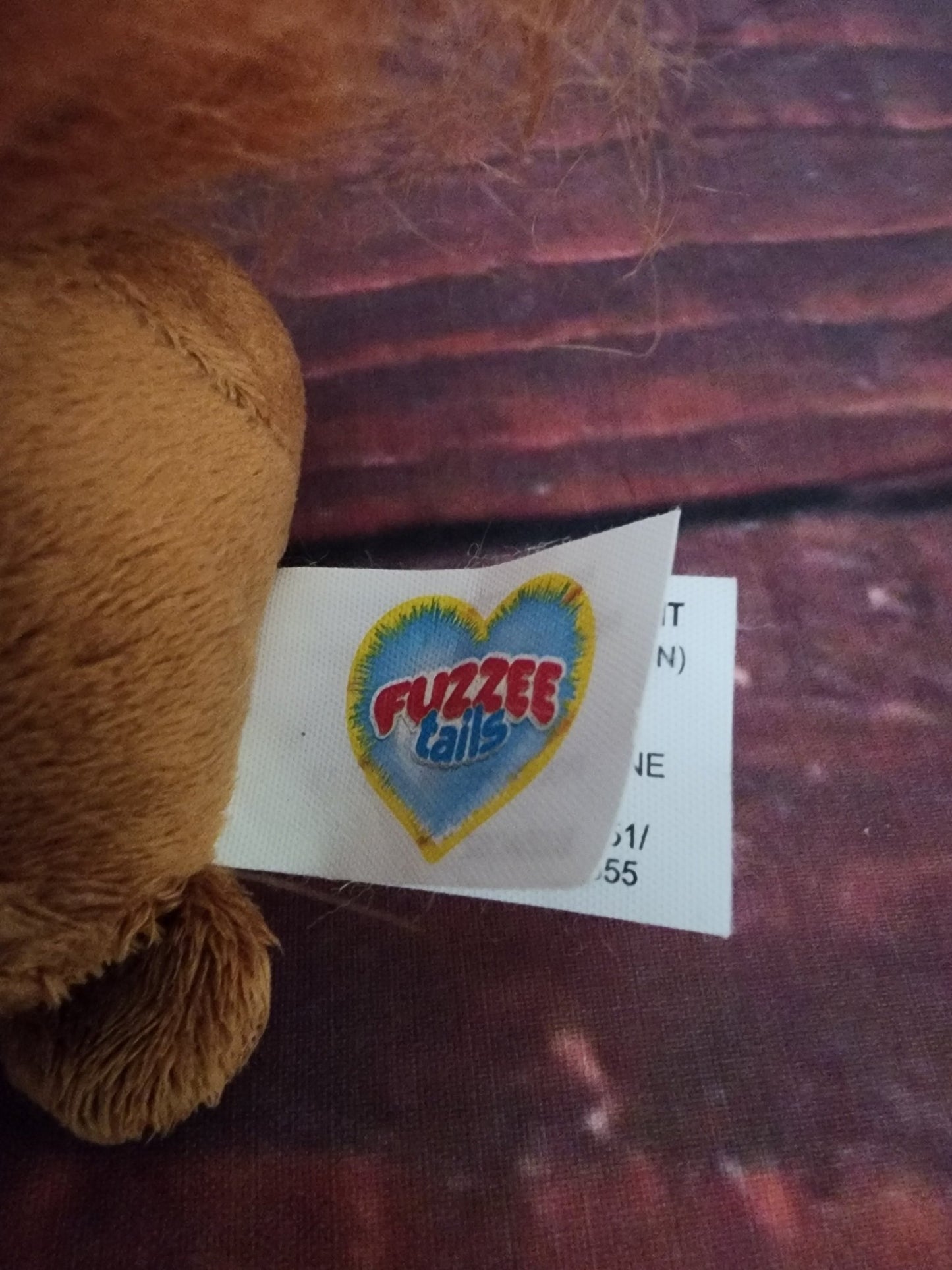 Fuzzee Tails squirrel Plush Nutty New 4" Furry Tail - I Bought a Yard Sale