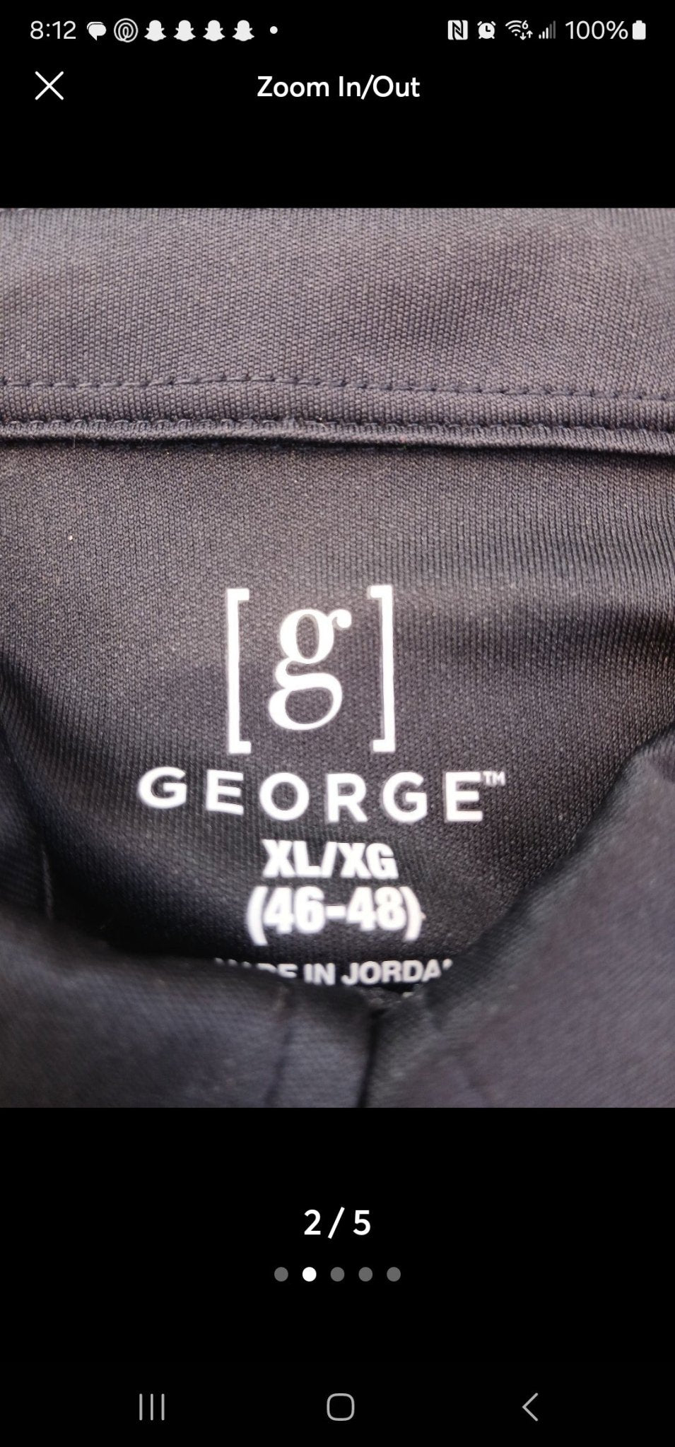 George Men's Performance Polo Shirt XL Black Moisture Wicking - I Bought a Yard Sale