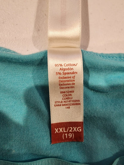 Girl's Jr. Turquoise Lacey Tank Top XL 19, Could also be a Women's small. - I Bought a Yard Sale
