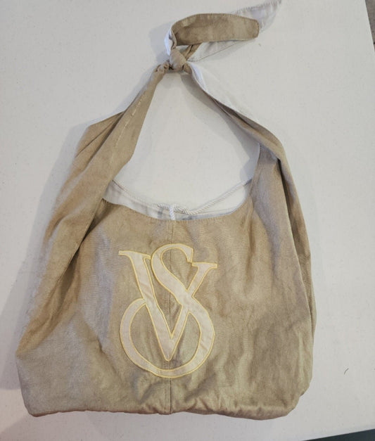 Gold Victoria Secret Tote, White inside - I Bought a Yard Sale